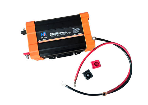 Pure Sine Wave Home Power Inverter 2000w DC 12V AC 230V Dengan Perlindungan Overload Untuk Keluarga